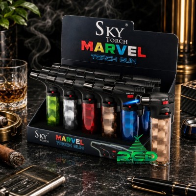 SKY TORCH 4'' MARVEL SIDE TORCH SK101MV 15CT/PACK